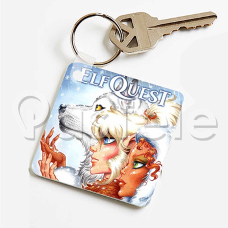 Elfquest Winter Special II Custom Keychain Key Ring Jewelry Necklaces Pendant Two Sides