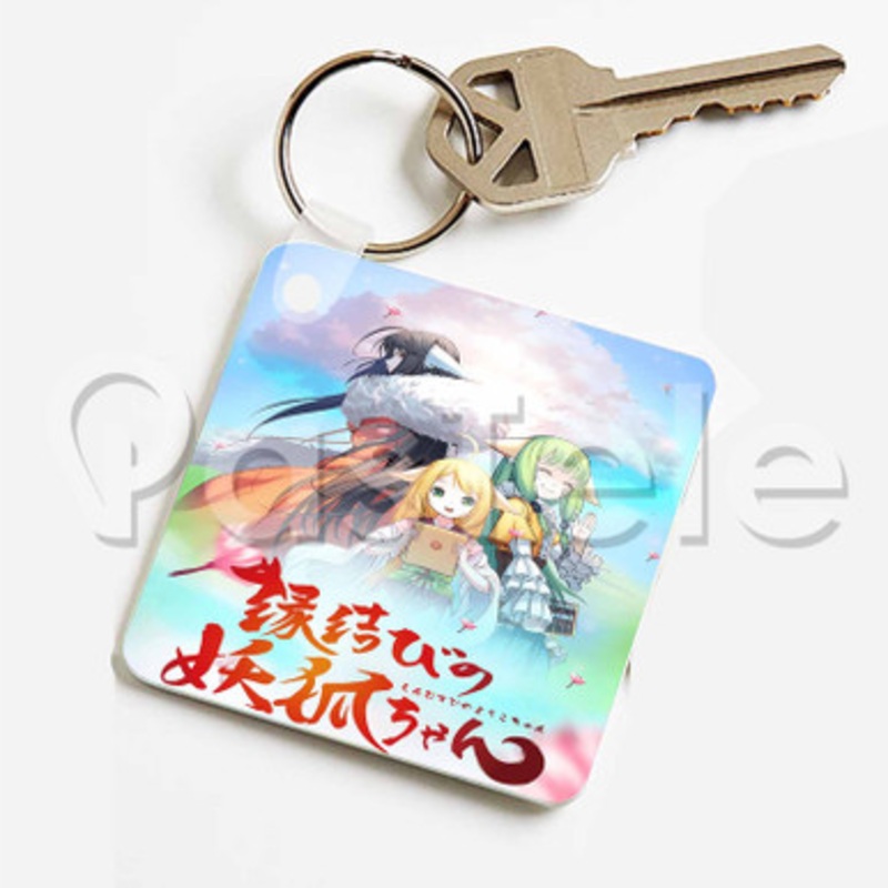Enmusubi no Youko chan Custom Keychain Key Ring Jewelry Necklaces Pendant Two Sides Key
