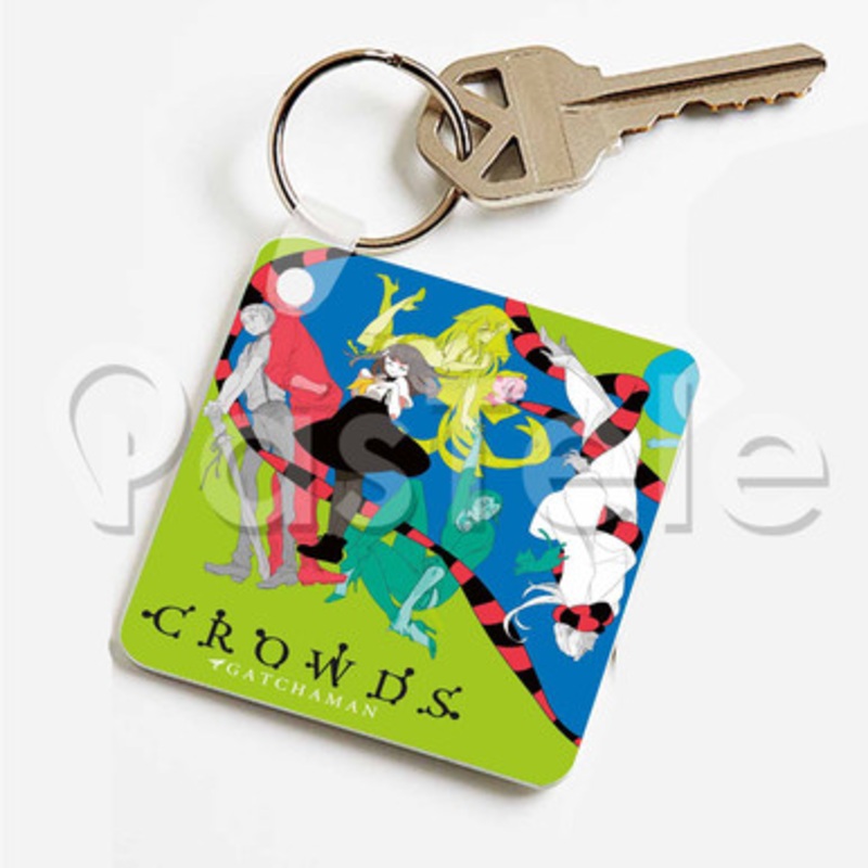 Gatchaman Crowds Custom Keychain Key Ring Jewelry Necklaces Pendant Two Sides