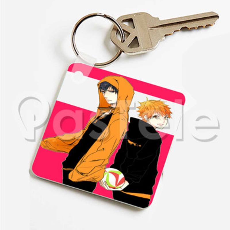 Haikyuu Custom Keychain Key Ring Jewelry Necklaces Pendant Two Sides
