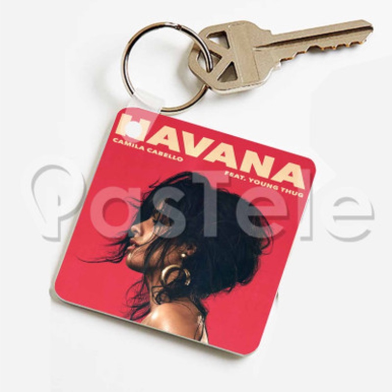 Havana Camila Cabello Feat Young Thug Custom Keychain Key Ring Jewelry Necklaces Pendant Two Sides Key
