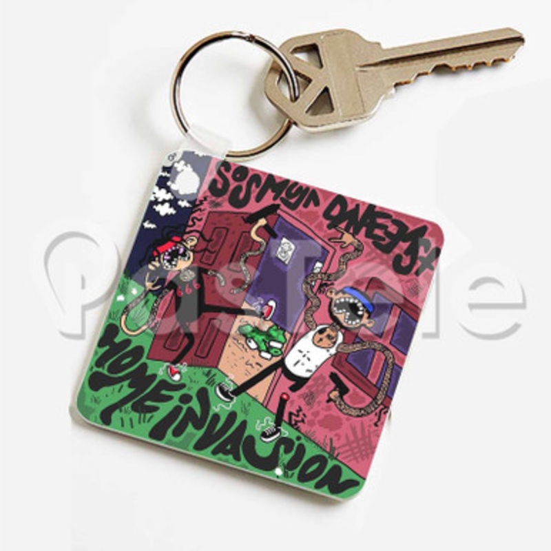 Home Invasion Dave East Sos Mula Custom Keychain Key Ring Jewelry Necklaces Pendant Two Sides Key