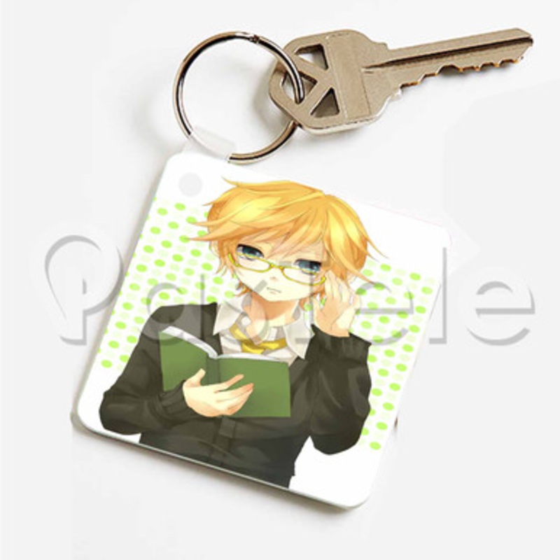Kagamine Len Vocaloid Custom Keychain Key Ring Jewelry Necklaces Pendant Two Sides