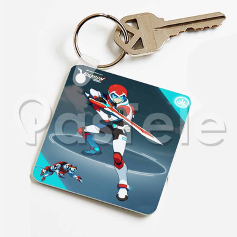 Keith Voltron Legendary Defender Custom Keychain Key Ring Jewelry Necklaces Pendant Two Sides