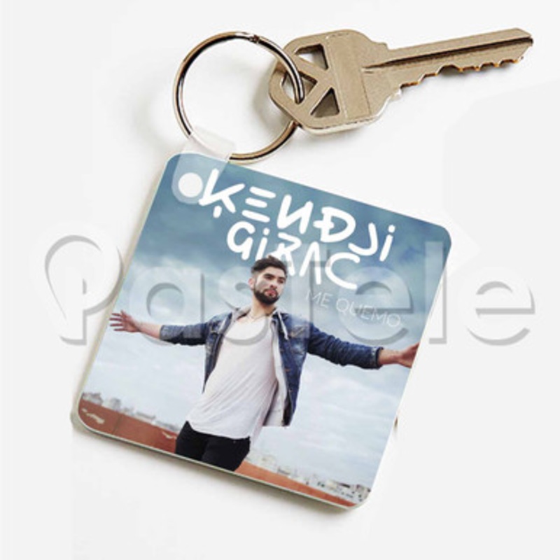 Kendji Girac Custom Keychain Key Ring Jewelry Necklaces Pendant Two Sides