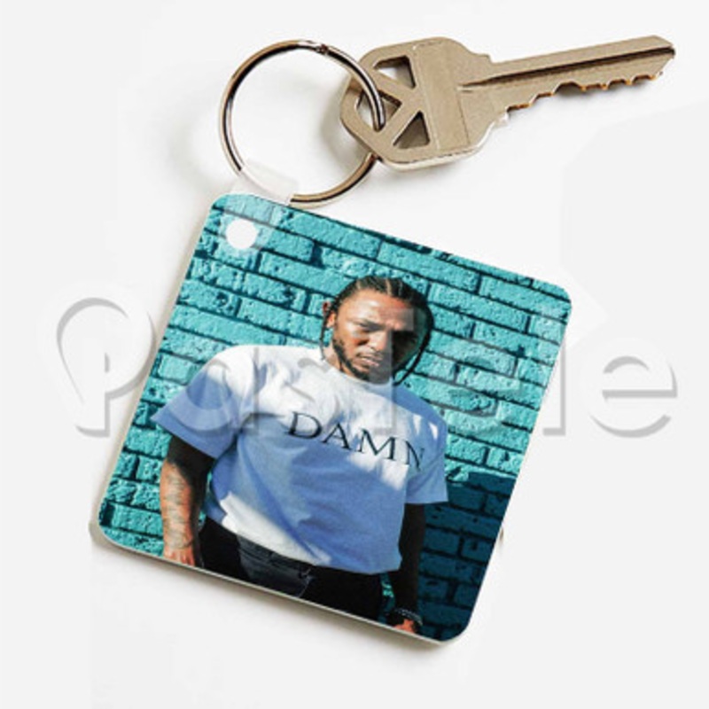 Kendrick Lamar Damn Custom Keychain Key Ring Jewelry Necklaces Pendant Two Sides Key