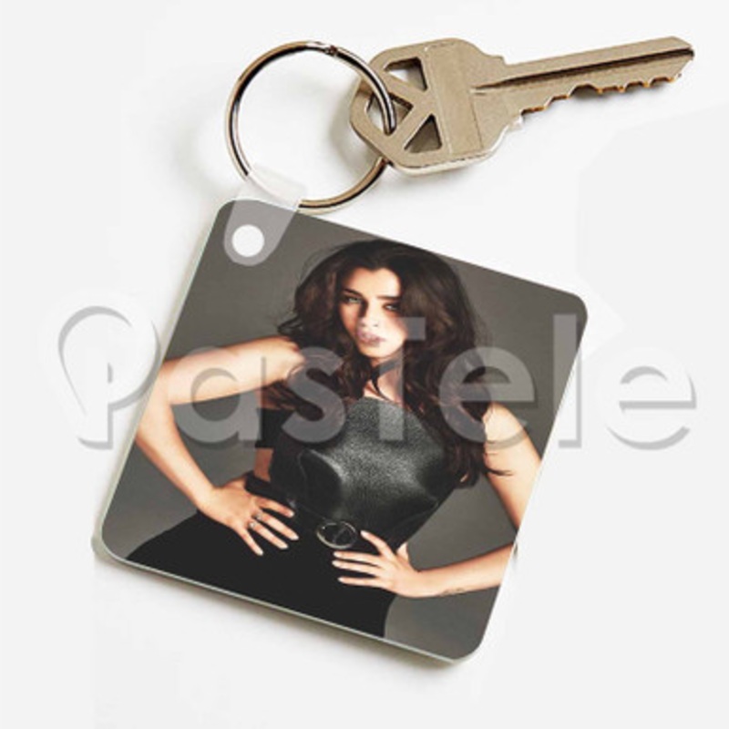 Lauren Jauregui Custom Keychain Key Ring Jewelry Necklaces Pendant Two Sides Key