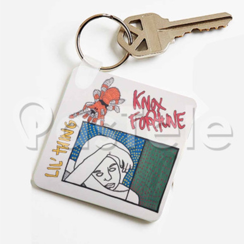 Lil Thing Knox Fortune Custom Keychain Key Ring Jewelry Necklaces Pendant Two Sides Key