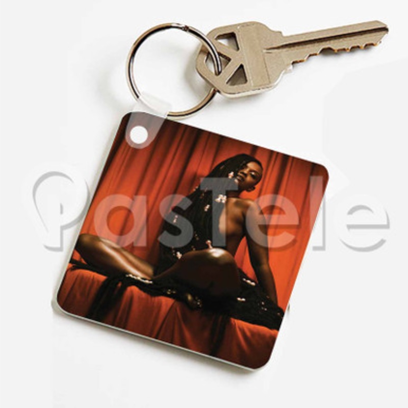 LMK Kelela Custom Keychain Key Ring Jewelry Necklaces Pendant Two Sides Key