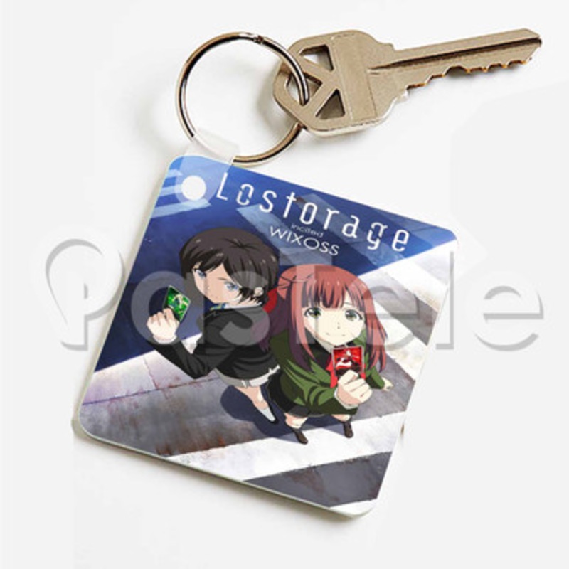Lostorage Incited WIXOSS Custom Keychain Key Ring Jewelry Necklaces Pendant Two Sides