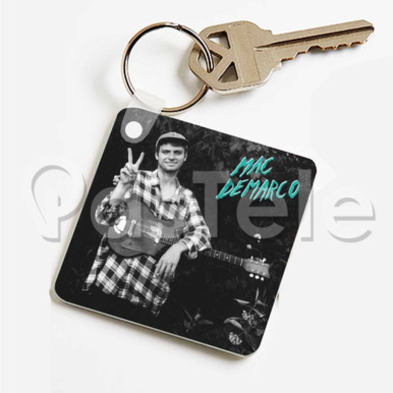 Mac Demarco Custom Keychain Key Ring Jewelry Necklaces Pendant Two Sides