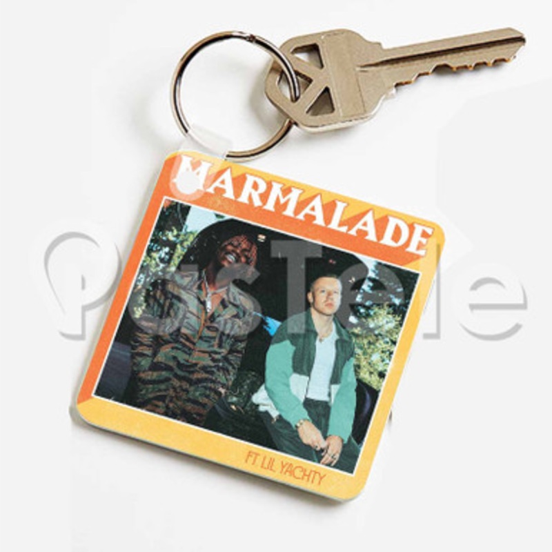 Macklemore feat Lil Yachty Custom Keychain Key Ring Jewelry Necklaces Pendant Two Sides Key