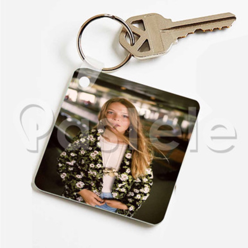 Maggie Rogers Custom Keychain Key Ring Jewelry Necklaces Pendant Two Sides