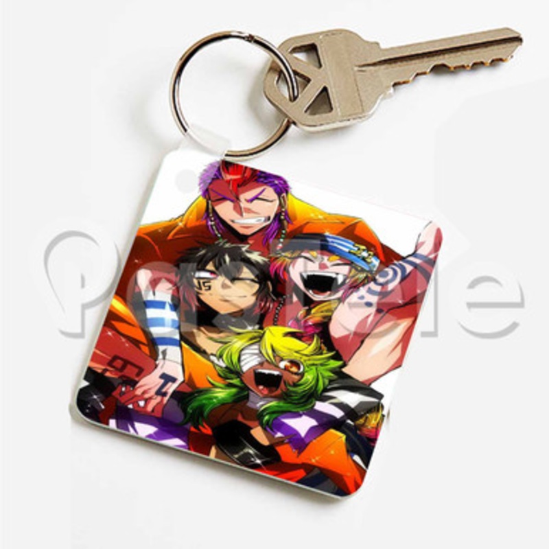 Nanbaka Anime Custom Keychain Key Ring Jewelry Necklaces Pendant Two Sides