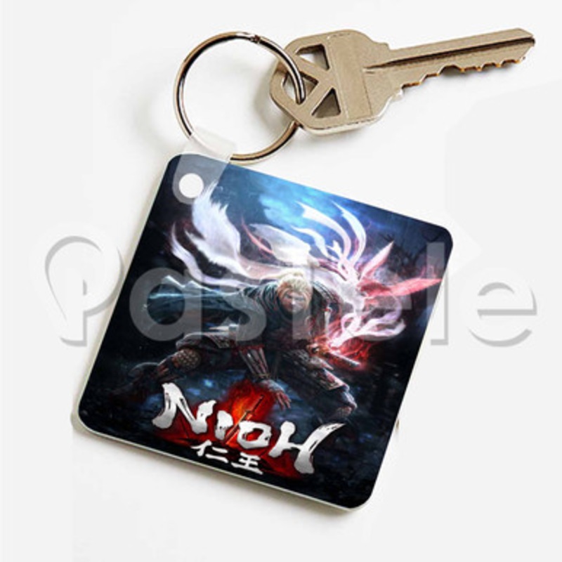 Nioh Custom Keychain Key Ring Jewelry Necklaces Pendant Two Sides
