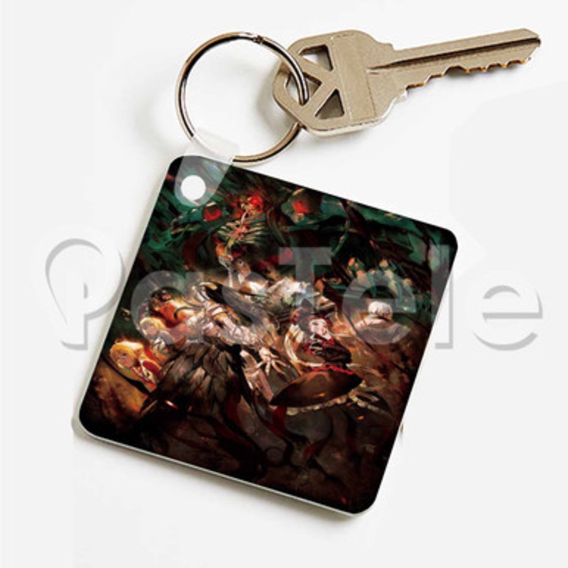 Overlord Movie Custom Keychain Key Ring Jewelry Necklaces Pendant Two Sides