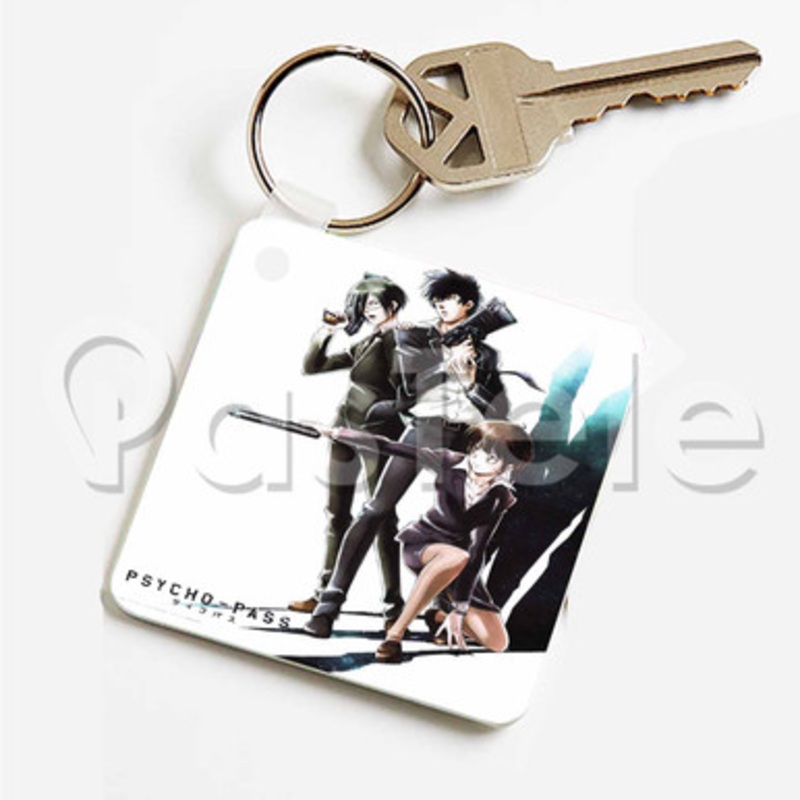 Psycho Pass Custom Keychain Key Ring Jewelry Necklaces Pendant Two Sides