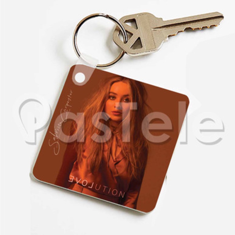 Sabrina Carpenter EVOLution Custom Keychain Key Ring Jewelry Necklaces Pendant Two Sides