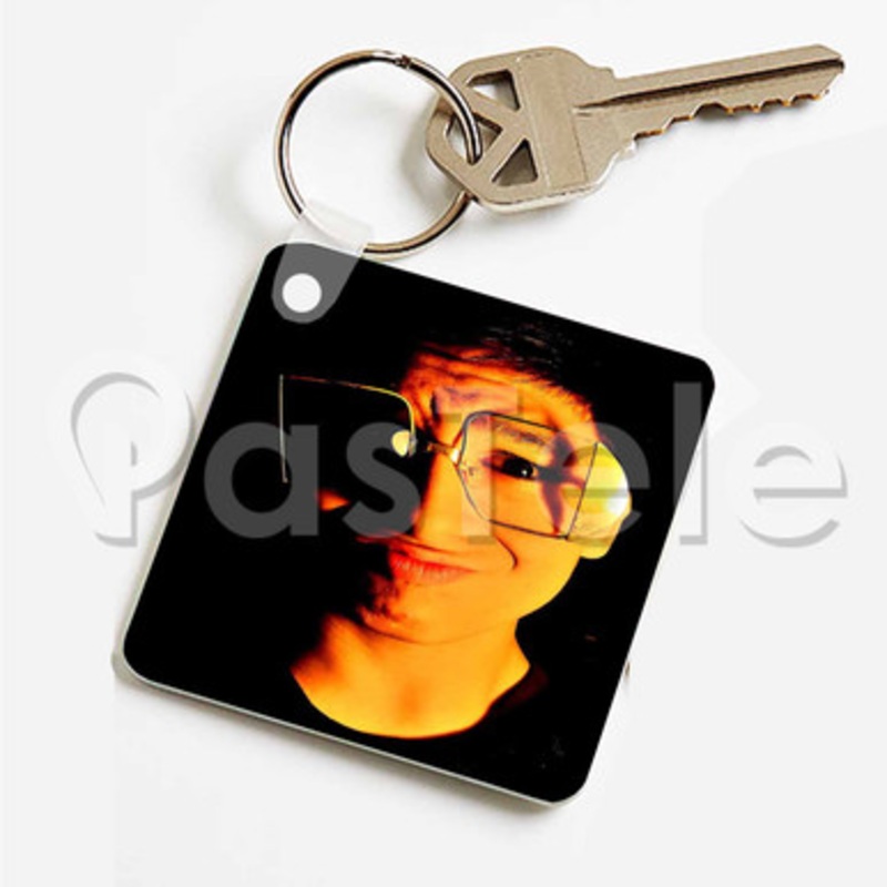 Sadster9000 Custom Keychain Key Ring Jewelry Necklaces Pendant Two Sides