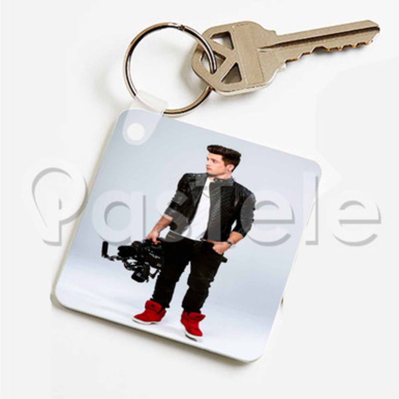 Sawyer Hartman Custom Keychain Key Ring Jewelry Necklaces Pendant Two Sides
