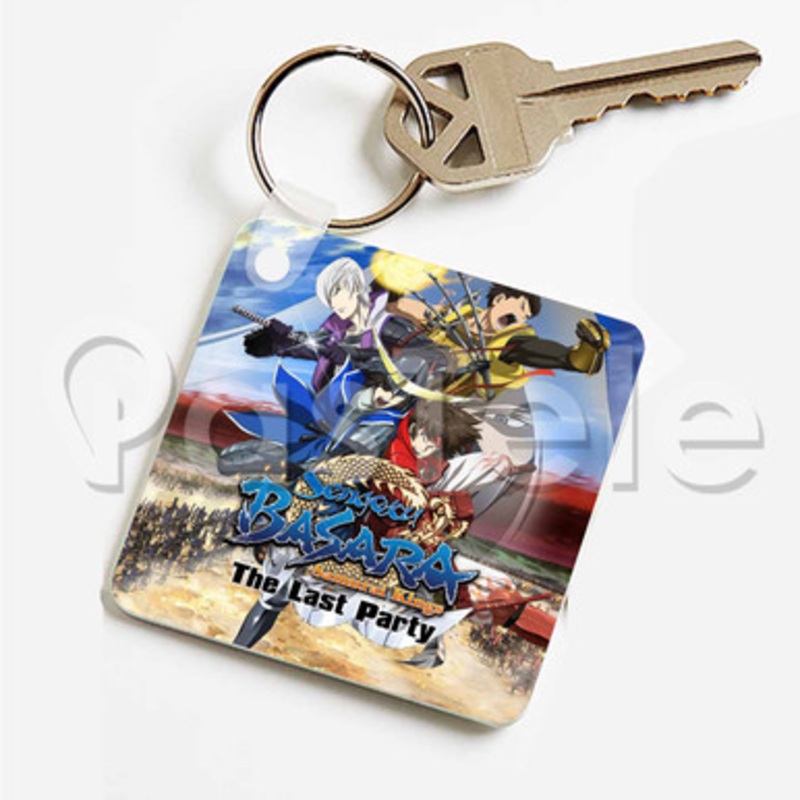 Sengoku Basara Samurai Kings The Last Party Custom Keychain Key Ring Jewelry Necklaces Pendant Two S