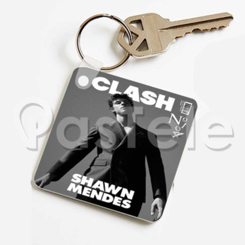 Shawn Mendes Custom Keychain Key Ring Jewelry Necklaces Pendant Two Sides Key