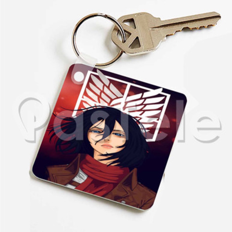 Shingeki No Kyojin V Attack on Titan Custom Keychain Key Ring Jewelry Necklaces Pendant Two Sides