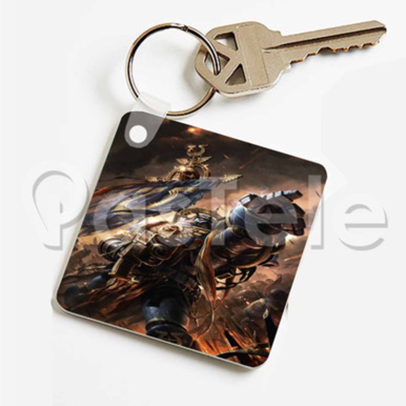 Space Marines Custom Keychain Key Ring Jewelry Necklaces Pendant Two Sides