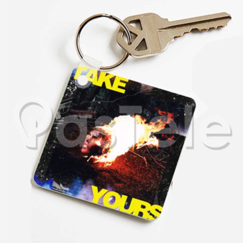 Take Yours Mike Floss Custom Keychain Key Ring Jewelry Necklaces Pendant Two Sides Key