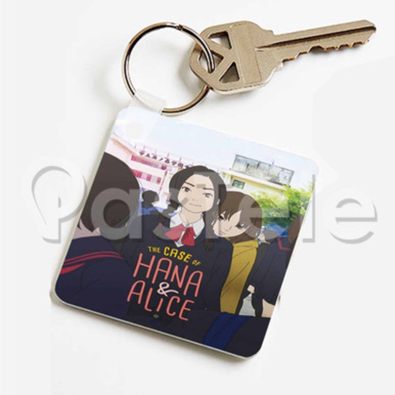 The Case of Hana Alice Custom Keychain Key Ring Jewelry Necklaces Pendant Two Sides