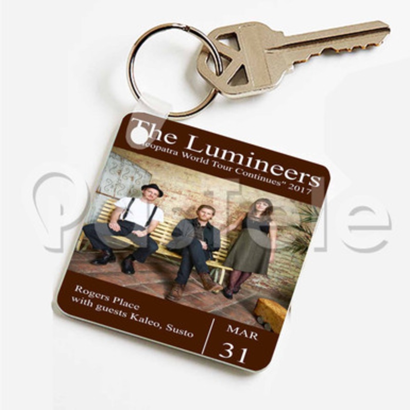 The Lumineers Cleopatra Tour 2017 Custom Keychain Key Ring Jewelry Necklaces Pendant Two Sides