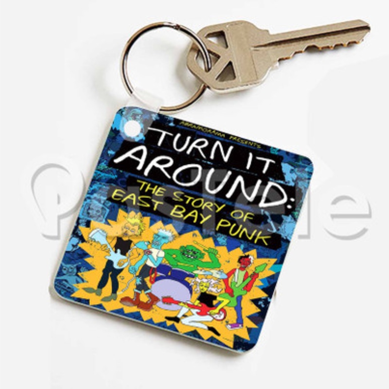 The Story of East Bay Punk Custom Keychain Key Ring Jewelry Necklaces Pendant Two Sides Key