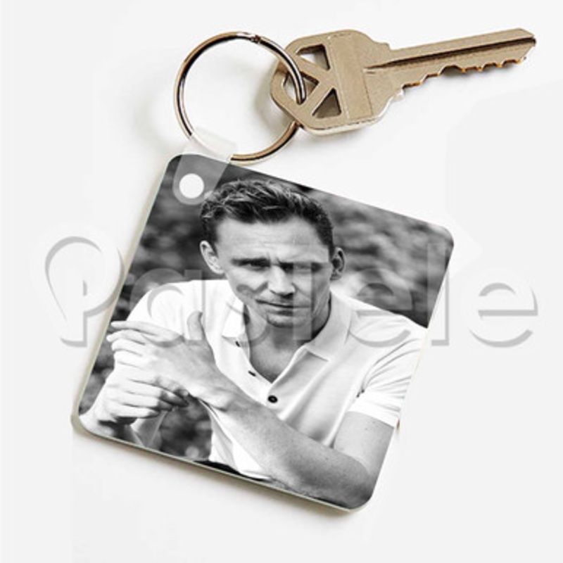 Tom Hiddleston Custom Keychain Key Ring Jewelry Necklaces Pendant Two Sides
