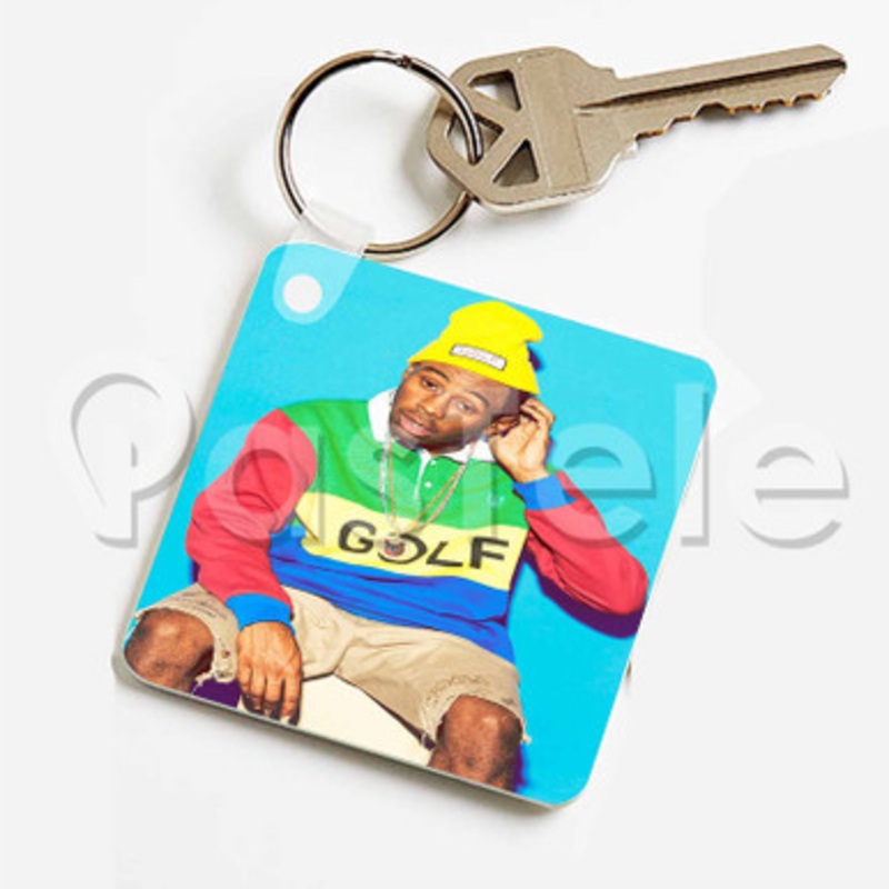 Tyler The Creator Custom Keychain Key Ring Jewelry Necklaces Pendant Two Sides Key