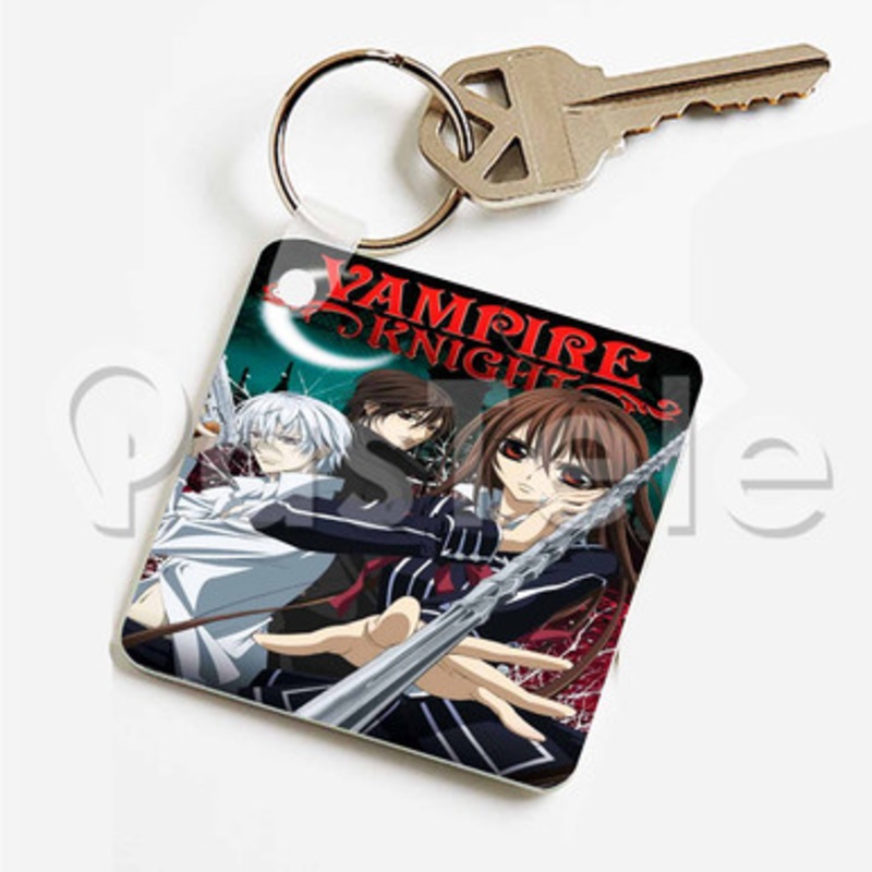 Vampire Knight 2 Custom Keychain Key Ring Jewelry Necklaces Pendant Two Sides