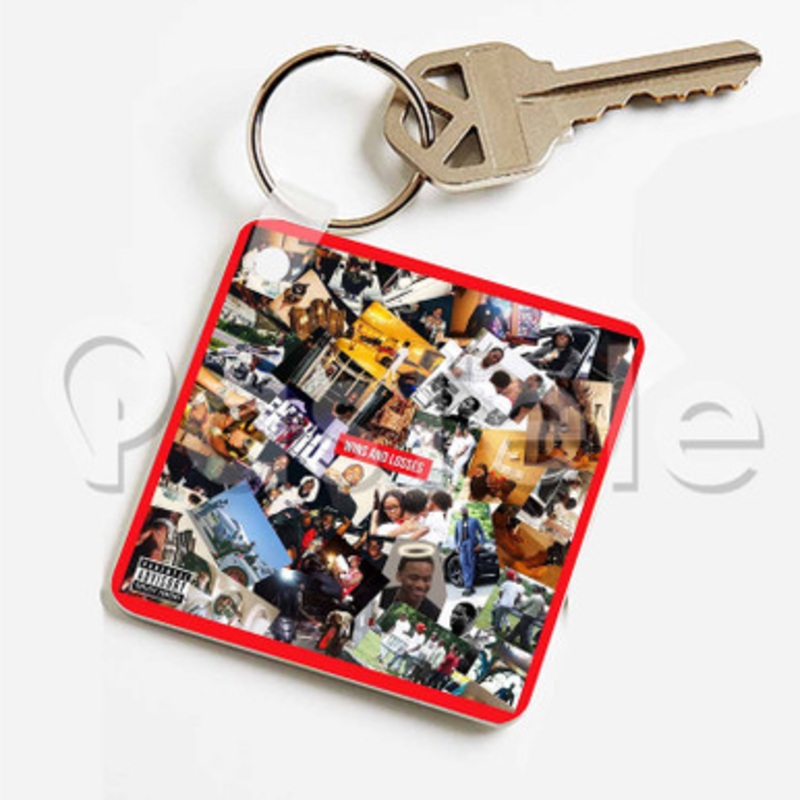 Wins And Losses Meek Mill Custom Keychain Key Ring Jewelry Necklaces Pendant Two Sides Key