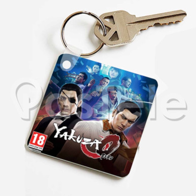 Yakuza 0 Custom Keychain Key Ring Jewelry Necklaces Pendant Two Sides Key
