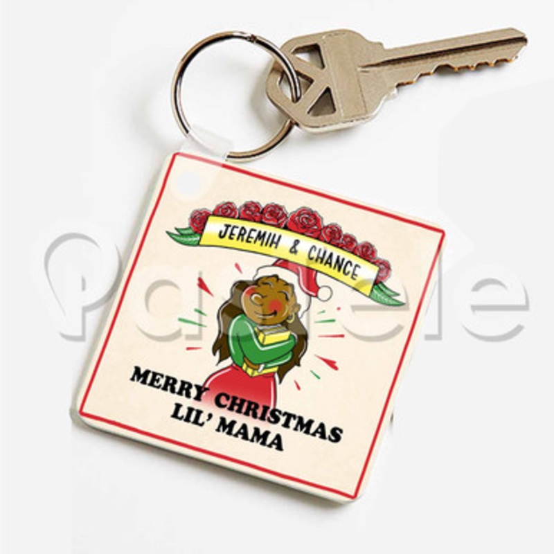 Chance The Rapper x Jeremih Chi Town Christmas Custom Keychain Key Ring Jewelry Necklaces Pendant Tw
