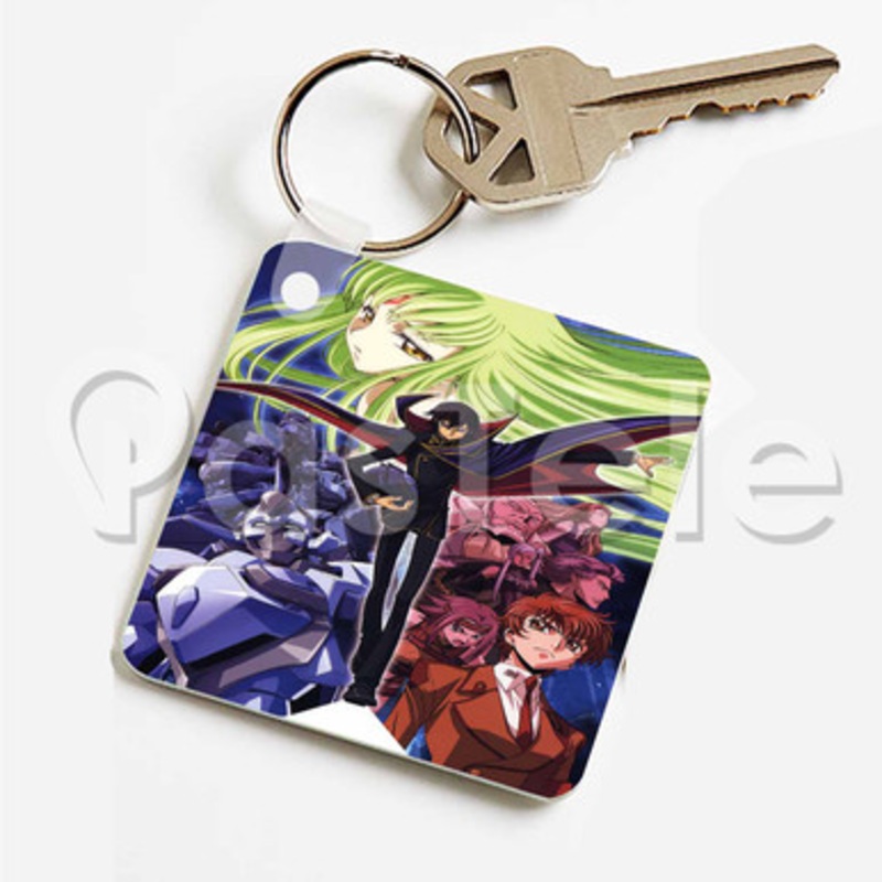 Code Geass Lelouch of the Rebellion Custom Keychain Key Ring Jewelry Necklaces Pendant Two Sides