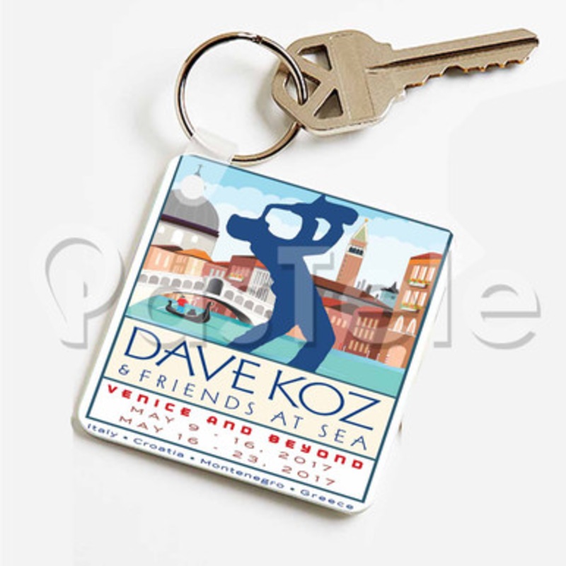 Dave Koz Tour Custom Keychain Key Ring Jewelry Necklaces Pendant Two Sides