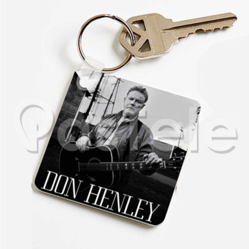 Don Henley Custom Keychain Key Ring Jewelry Necklaces Pendant Two Sides