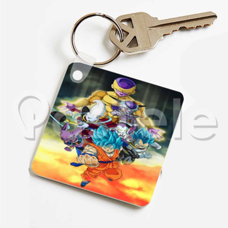 Dragon Ball Super Custom Keychain Key Ring Jewelry Necklaces Pendant Two Sides