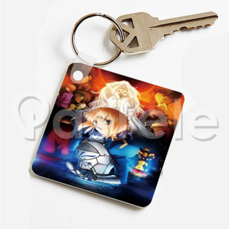 Fate Zero Custom Keychain Key Ring Jewelry Necklaces Pendant Two Sides