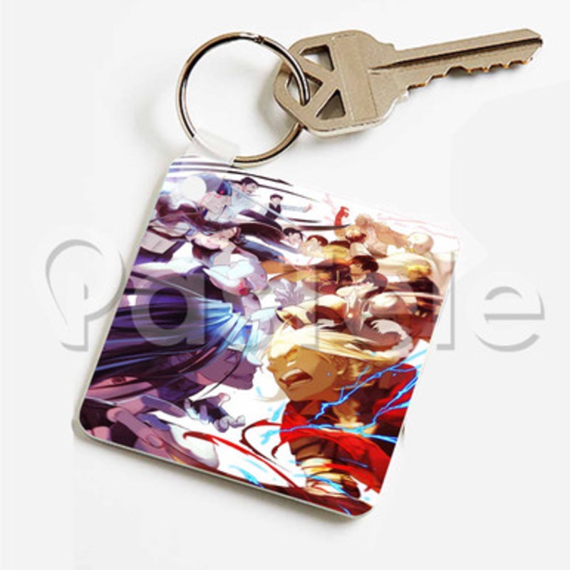 Full Metal Alchemist Custom Keychain Key Ring Jewelry Necklaces Pendant Two Sides