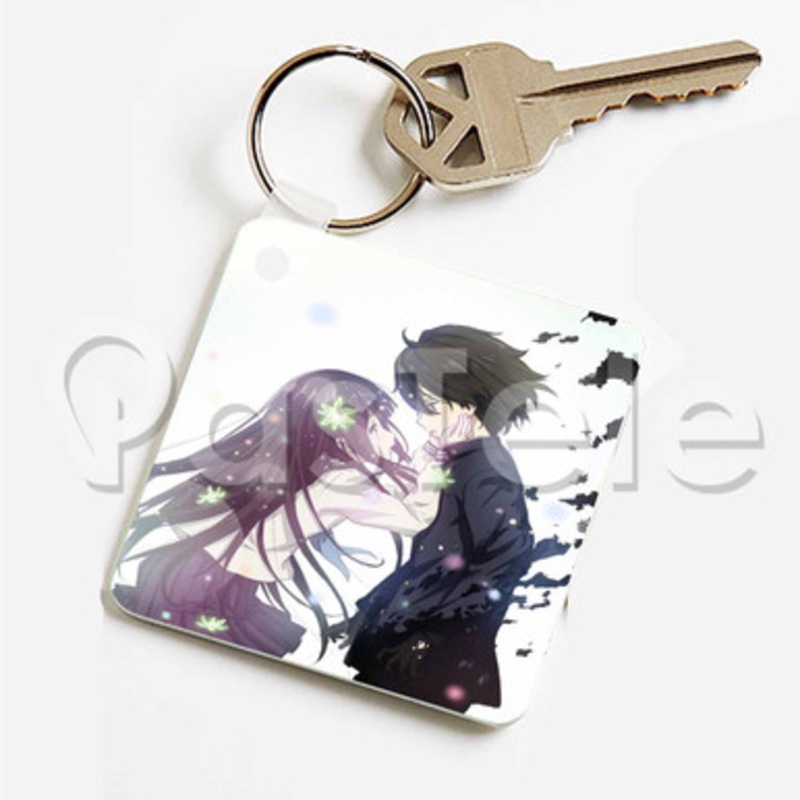 Hyouka Custom Keychain Key Ring Jewelry Necklaces Pendant Two Sides