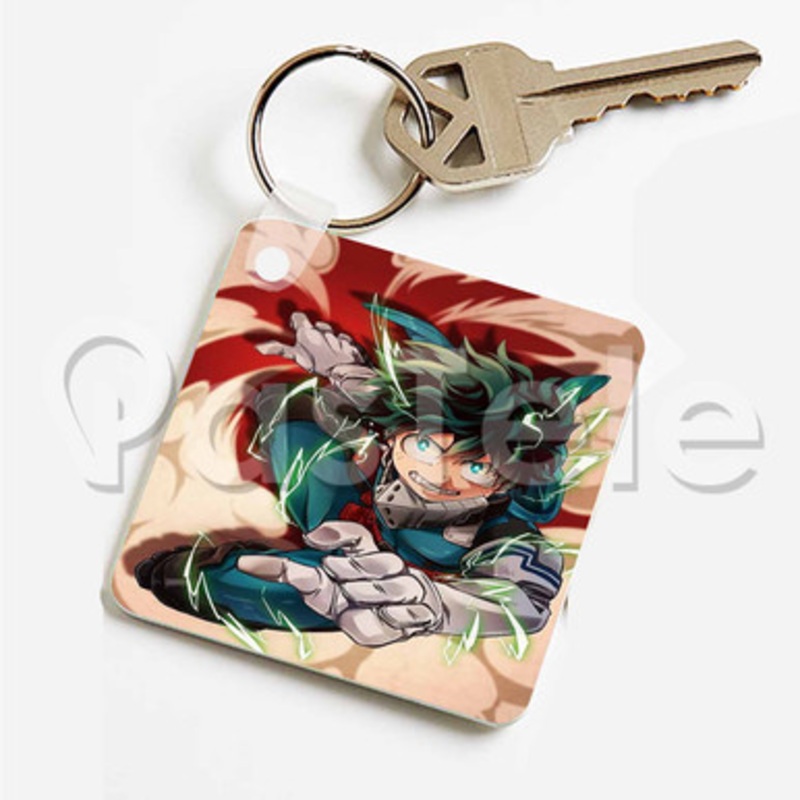 Izuku Midoriya My Hero Academia Custom Keychain Key Ring Jewelry Necklaces Pendant Two Sides
