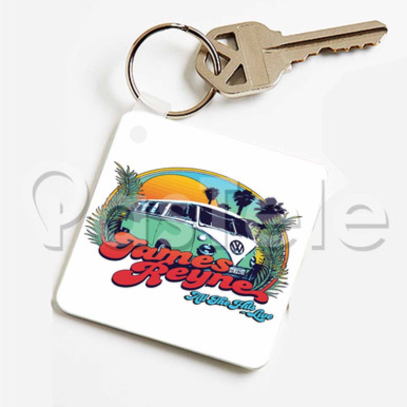 James Reyne Custom Keychain Key Ring Jewelry Necklaces Pendant Two Sides