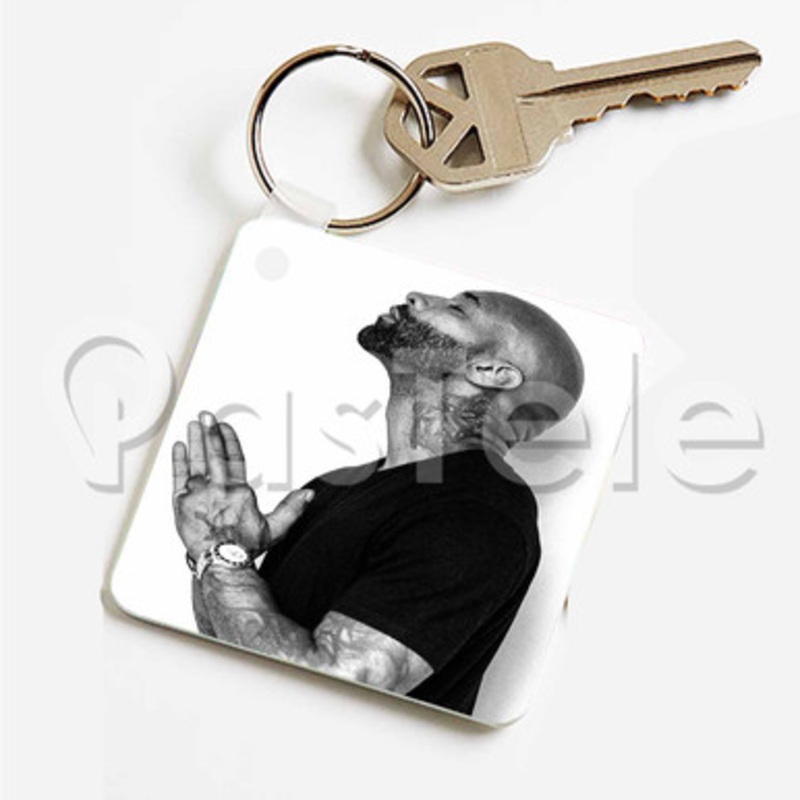 Joe Budden Custom Keychain Key Ring Jewelry Necklaces Pendant Two Sides