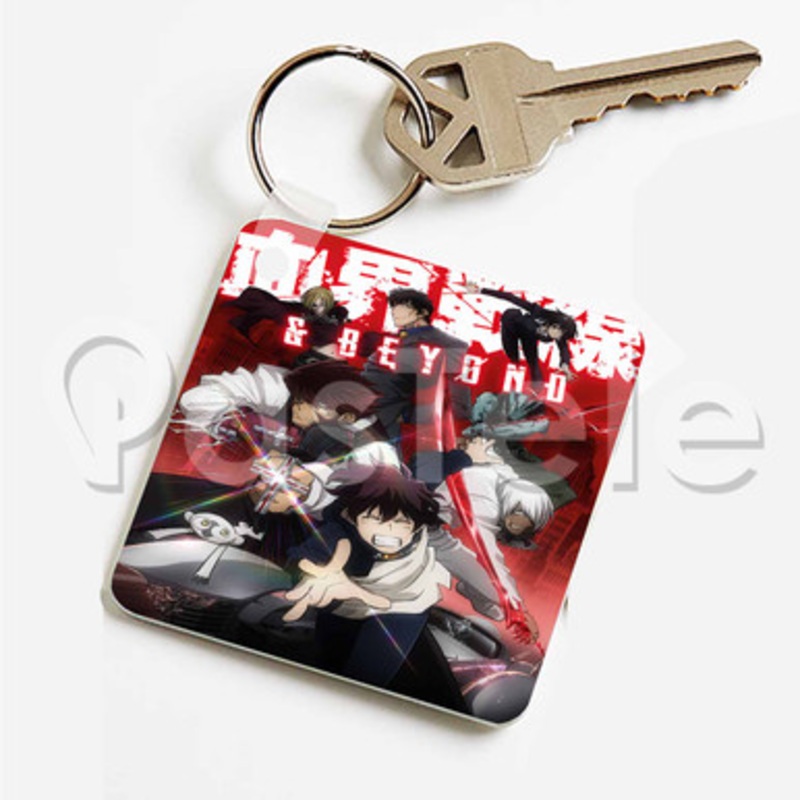 Kekkai Sensen Beyond Custom Keychain Key Ring Jewelry Necklaces Pendant Two Sides