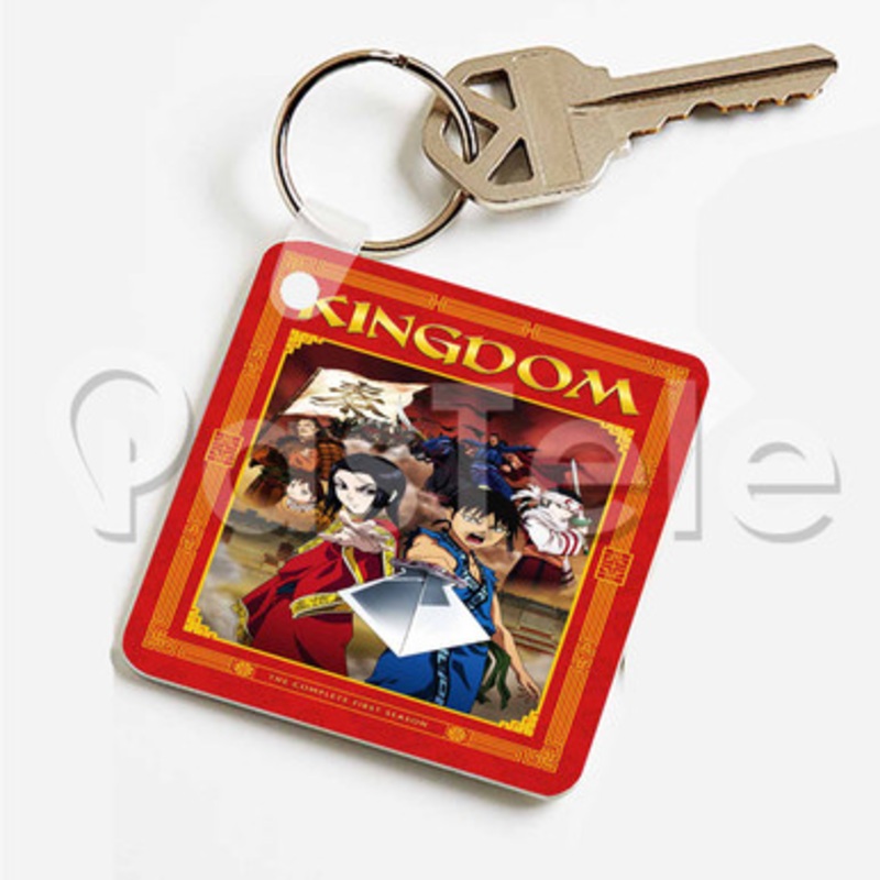 Kingdom Anime Custom Keychain Key Ring Jewelry Necklaces Pendant Two Sides